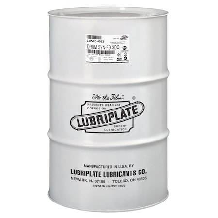 Lubriplate Syn-Fg Sdo, Drum, Synthetic Fluid, For Machine Metal Surfaces Where There Is Sugar Build-Up L0570-062